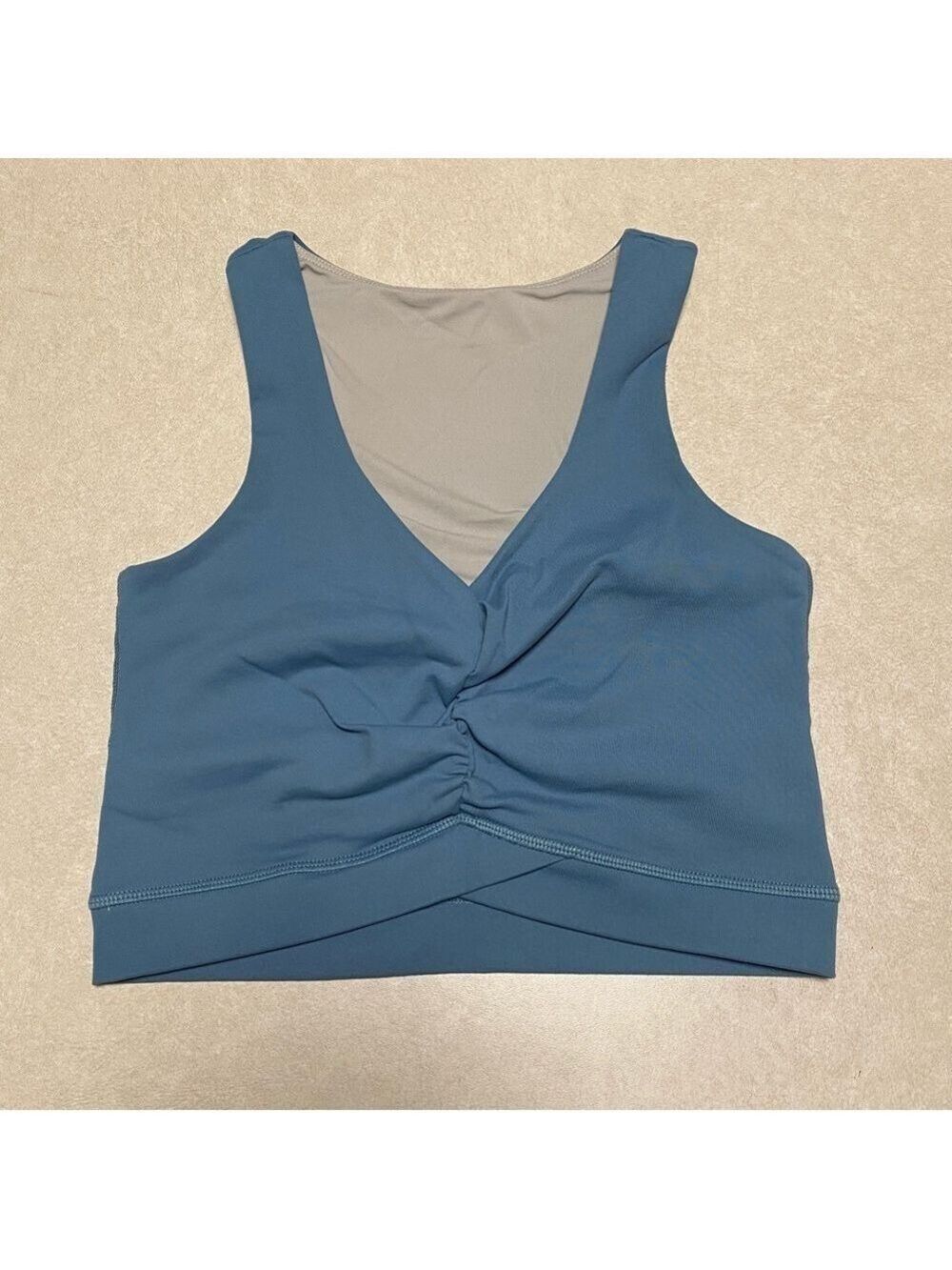 Buff Bunny Razor Back Sports Bra Top Blue Size Small